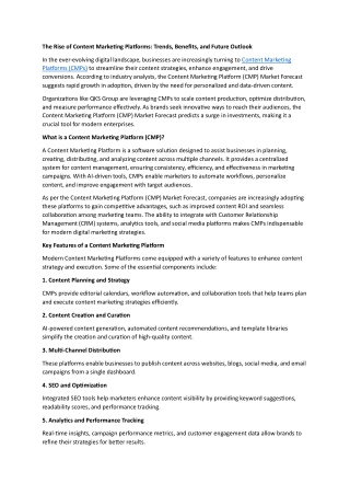 The Rise of Content Marketing Platforms