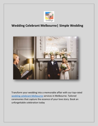 Marriage Celebrant Near Me | Simple Wedding