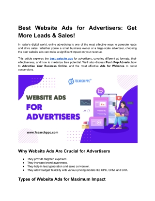 Best Website Ads for Advertisers_ Get More Leads & Sales