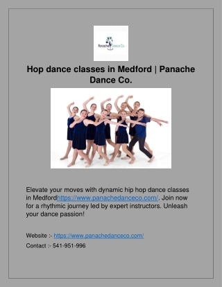 Oregon Hip Hop Dance Classes | Panache Dance Co.
