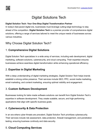 Digital Solutions Tech