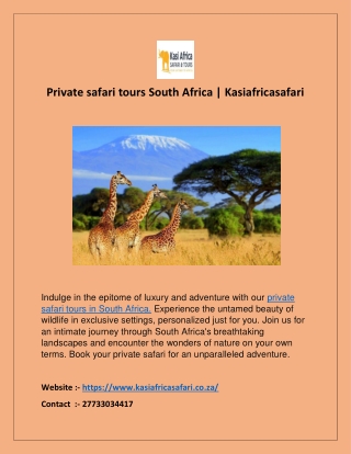 Soweto Tour | Kasiafricasafari