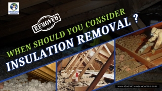 When Should You Consider Insulation Removal