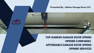 Top-Ranked Garage Door Spring Opener Companies
