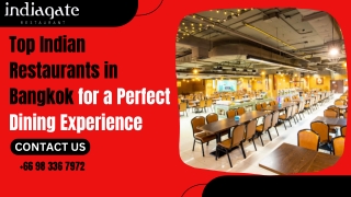 Top Indian Restaurants in Bangkok for a Perfect Dining Experience