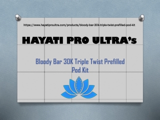 Bloody Bar 30K Triple Twist Prefilled Pod Kit