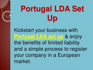 Portugal LDA Set Up
