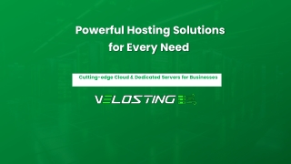 Velosting – Scalable & Secure Hosting Solutions