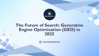 Future of Search: Generative Engine Optimization (GEO)2025