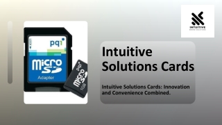 Intuitive Solutions Cards: Innovation and Convenience Combined