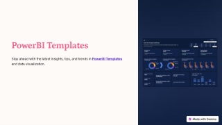 PowerBI Templates for Better Data Display