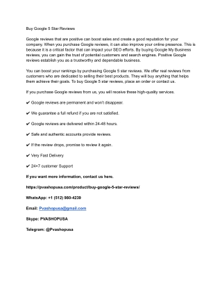 7 Best Sites to Buy Google Reviews (Non-Drop & 5 Star)