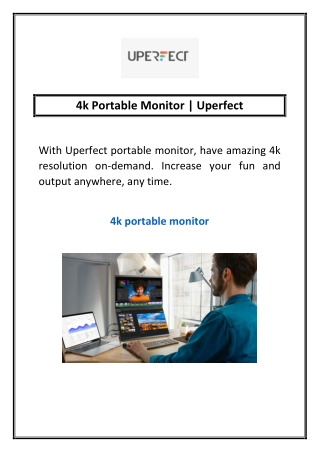 4k Portable Monitor | Uperfect