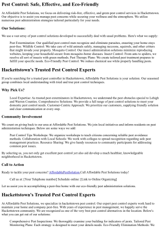 Pest Control Hackettstown