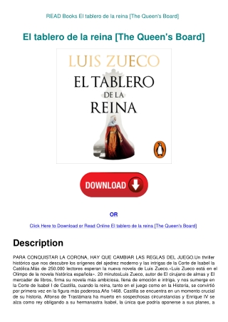 READ Books El tablero de la reina [The Queen's Board]