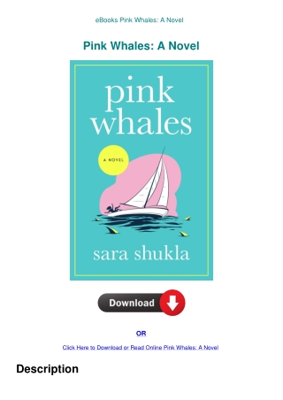 eBooks Pink Whales A Novel