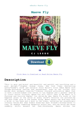 eBooks Maeve Fly