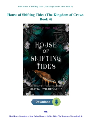PDF House of Shifting Tides (The Kingdom of Crows Book 4)