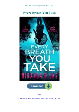 READ Books Every Breath You Take