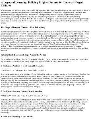 K'amon Boba Tea: Sweetening the Future, One School at a Time