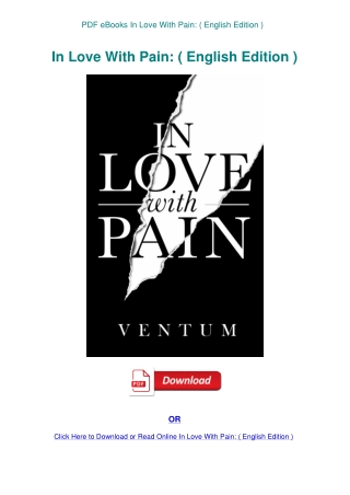 PDF eBooks In Love With Pain ( English Edition )