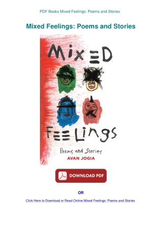 PDF Books Mixed Feelings Poems and Stories