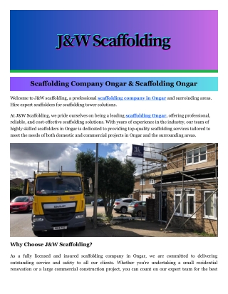 Scaffolding Ongar