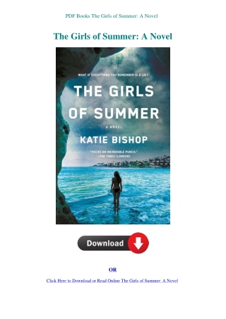 PDF Books The Girls of Summer A Novel