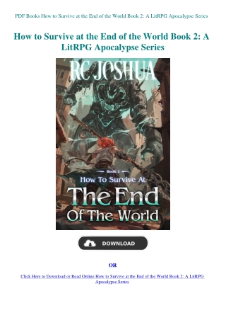 PDF Books How to Survive at the End of the World Book 2 A LitRPG Apocalypse Series