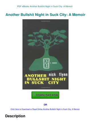 PDF eBooks Another Bullshit Night in Suck City A Memoir