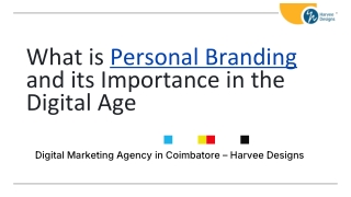 Personal Branding  and its Importance - Harvee Designs