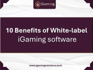 10 Benefits of white label iGaming software