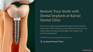 Restore Your Smile with Advanced Tooth Implants