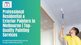 Professional Residential & Exterior Painters in Melbourne  Top-Quality Painting Services