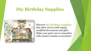 Diy Birthday Supplies