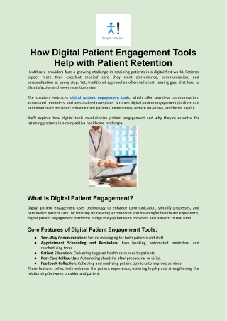 How Digital Patient Engagement Tools Help with Patient Retention