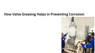 How Valve Greasing Helps in Preventing Corrosion