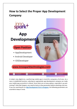 How to Select the Proper App Development Company
