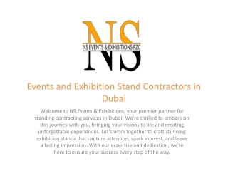 Events and Exhibition Stand Contractors in Dubai