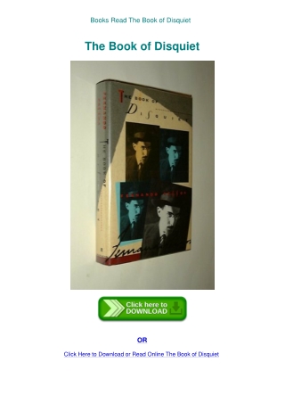 Books Read The Book of Disquiet