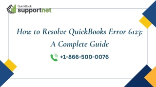How to Resolve QuickBooks Error 6123 A Complete Guide