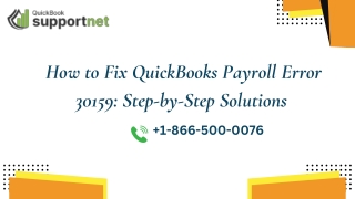 _How to Fix QuickBooks Payroll Error 30159 Step-by-Step Solutions