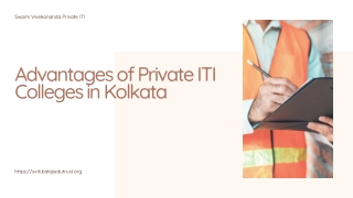 Advantages of Private ITI Colleges in Kolkata