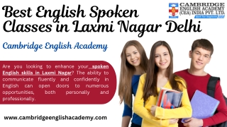Best English Spoken  Classes in Laxmi Nagar Delhi