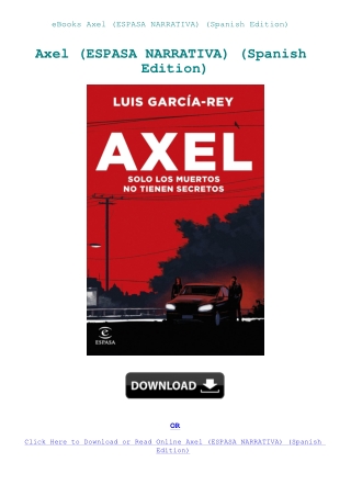 eBooks Axel (ESPASA NARRATIVA) (Spanish Edition)