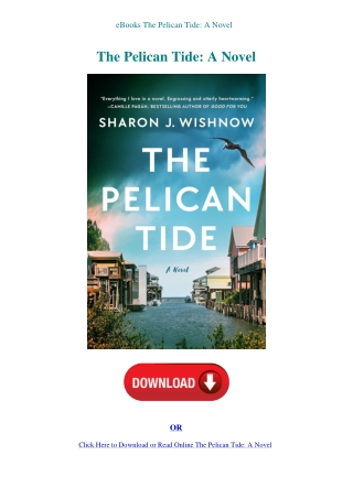 eBooks The Pelican Tide A Novel