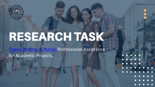 Thesis Writing In Mohali