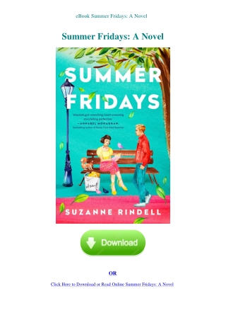 eBook Summer Fridays A Novel