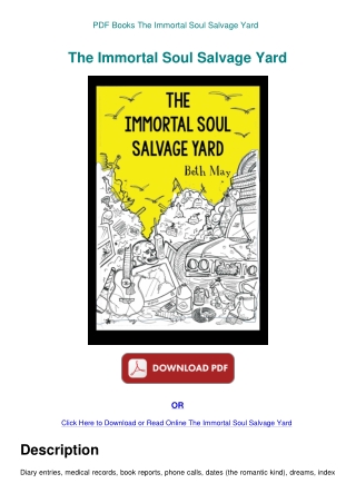 PDF Books The Immortal Soul Salvage Yard