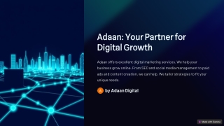 Boost Your Brand with Adaan's Digital Marketing Services